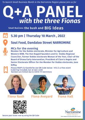 Launch of Small Business Month - Q+A Panel with the three Fionas